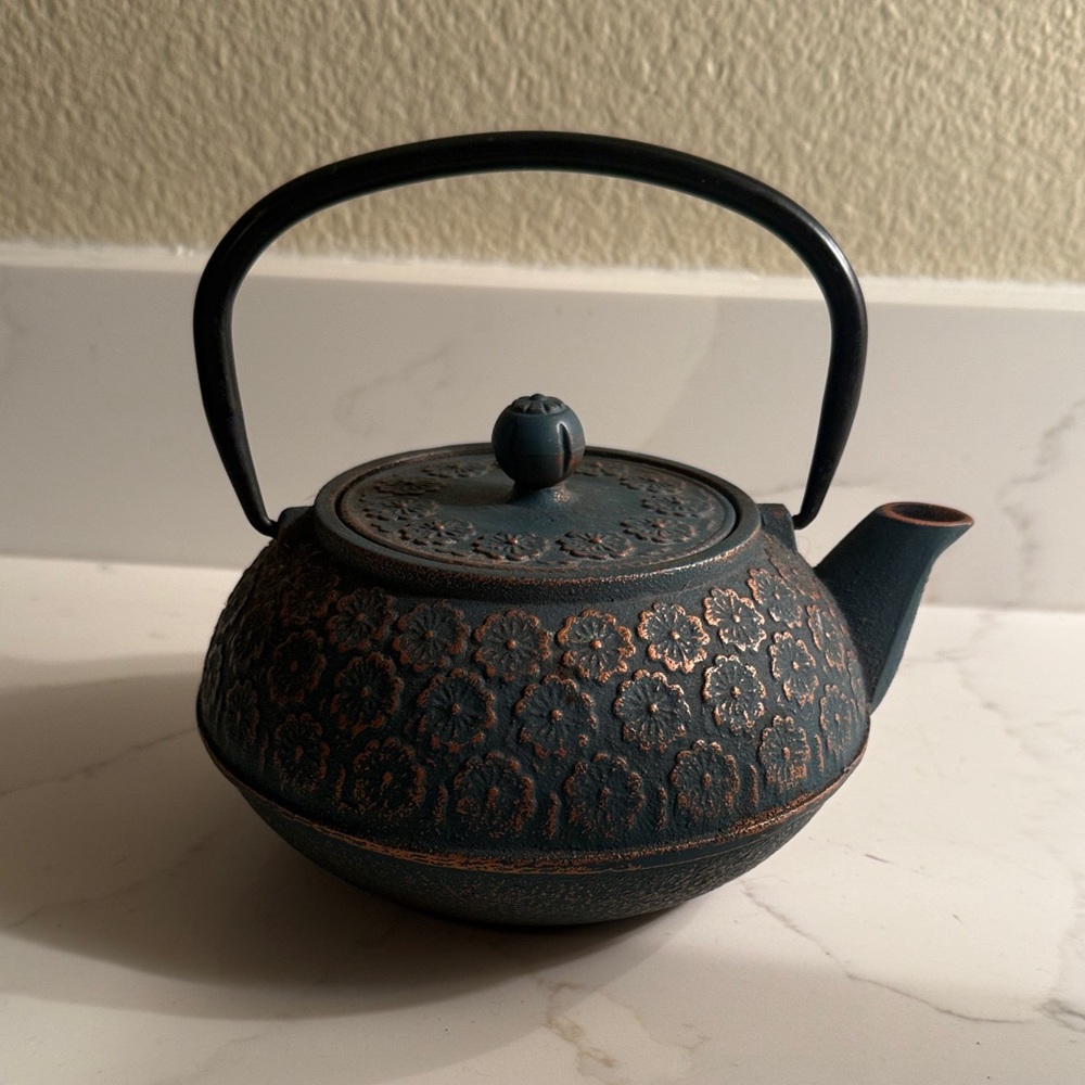 Vintage Decorative Cast Iron Japanese Teapot